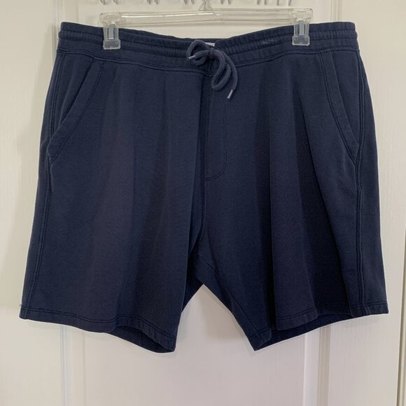 Old Navy 2 PC Fleece Jogger Sweat Shorts Drawstring Navy & Green Size XXL Tall - Picture 5 of 10